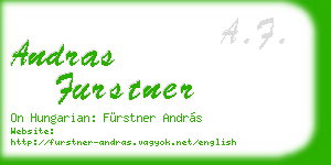 andras furstner business card