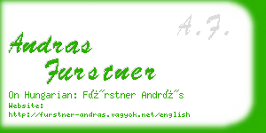 andras furstner business card